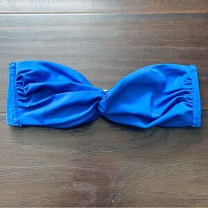 Victoria's Secret Women's Blue Front Twist Knot Bandeau Bikini Swim Top | Size S